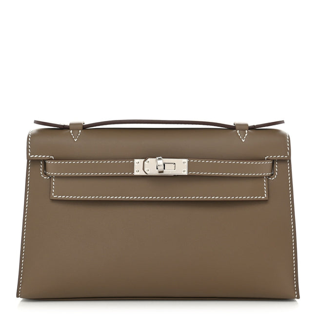 Swift Kelly Pochette Clutch Etoupe Main Image