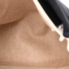 Toile Vache Calfskin Herbag 30 PM Black Natural