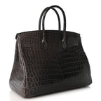 Matte Niloticus Crocodile Birkin 35 Graphite