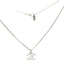 Crystal Timeless CC Necklace Silver
