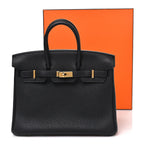 Togo Birkin 25 Black Black