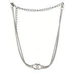 Metal Chain CC Choker Silver