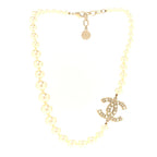 Pearl CC 100th Anniversary Necklace Light Gold
