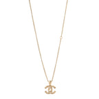 Tweed Effect CC Necklace Gold
