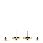 Metal CC Turnlock Earrings Gold