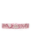 Resin Lace Crystal CC Bangle Transparent Pink