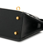 Epsom Mini Kelly Sellier 20 Black