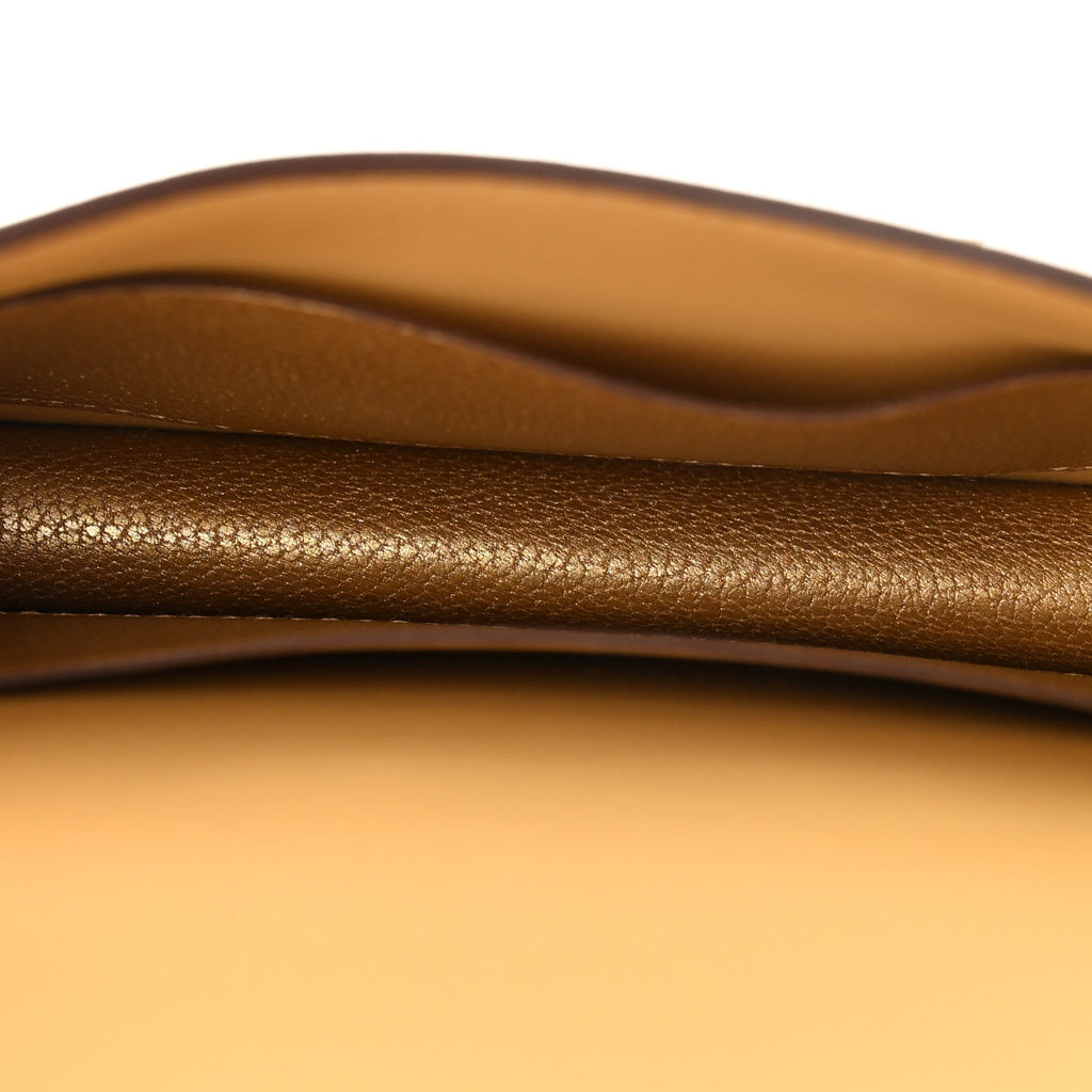 Metallic Chevre Chamkilight Constance Slim Wallet Dore
