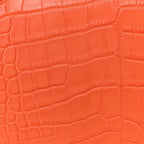 Matte Alligator Constance 18 Rouge Indien