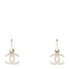 CC Drop Earrings Silver
