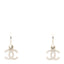 CC Drop Earrings Silver
