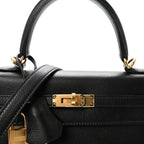 Epsom Horseshoe Kelly Sellier 25 Black Bleu Electrique