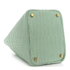 Matte Alligator Picotin Lock 18 Vert D Eau Vert D'Eau