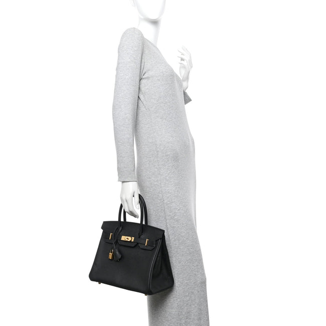 Epsom Birkin 30 Black Main Image