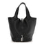 Taurillon Clemence Picotin Lock 18 PM Black