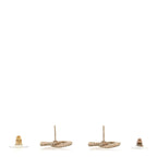 Crystal Timeless CC Earrings Light Gold