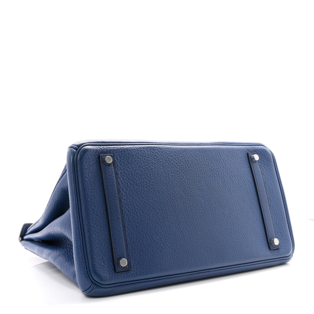 Taurillon Clemence Birkin 35 Bleu Brighton