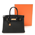 Togo Shiny Niloticus Crocodile Birkin Touch 30 Black