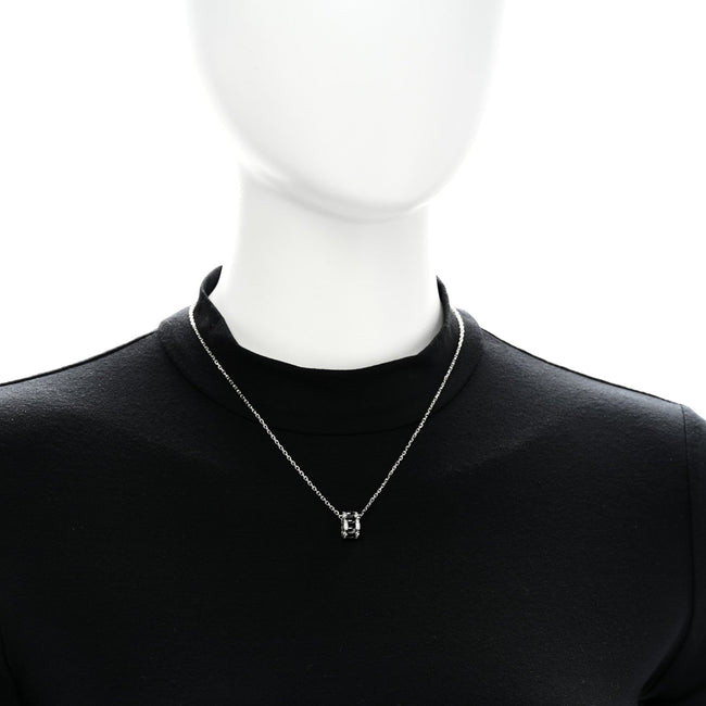 18K White Gold Diamond Ceramic Ultra Necklace Black Main Image