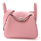 Taurillon Clemence Verso Mini Lindy 20 Rose Sakura Gris Perle