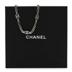 Crystal CC Chain Links Choker Necklace Gold