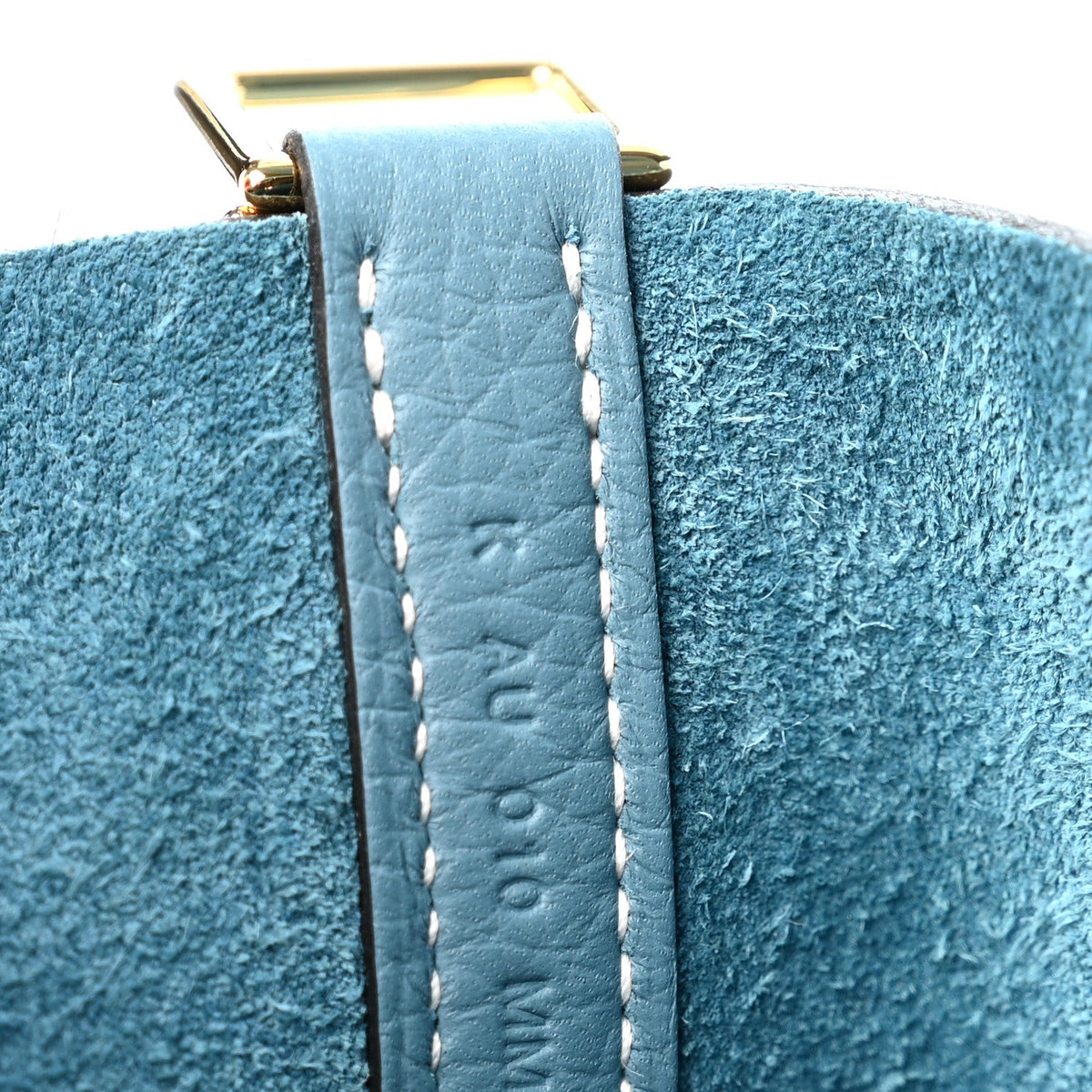 Taurillon Clemence Picotin Lock 18 PM New Blue Jean
