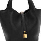 Taurillon Clemence Picotin Lock 22 MM Black