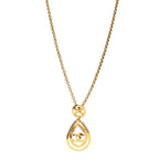 CC Pendant Necklace Gold