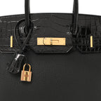 Togo Shiny Niloticus Crocodile Birkin Touch 30 Black
