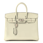 Togo Birkin 25 Gris Neve