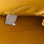 Chevre Mysore Horseshoe Kelly Sellier 25 Jaune Ambre Bleu Glacier