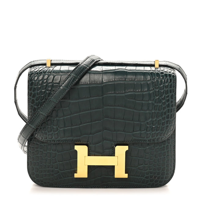 Matte Alligator Constance 18 Vert Cypress Hover Image