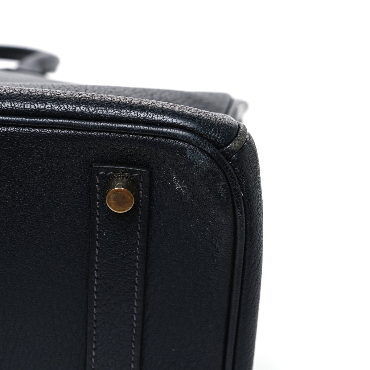 Chevre De Coromandel Birkin 35 Black