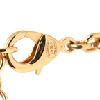 Metal Resin CC Star Chain Logo Necklace Gold Black