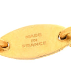 Gripoix Chicklet Sautoir Necklace Gold Red