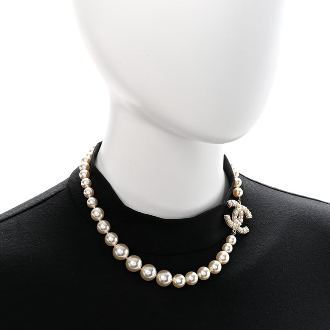 Pearl CC 100th Anniversary Necklace Light Gold Main Image