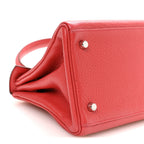 Taurillon Clemence Shoulder Kelly 42 Bougainvillea