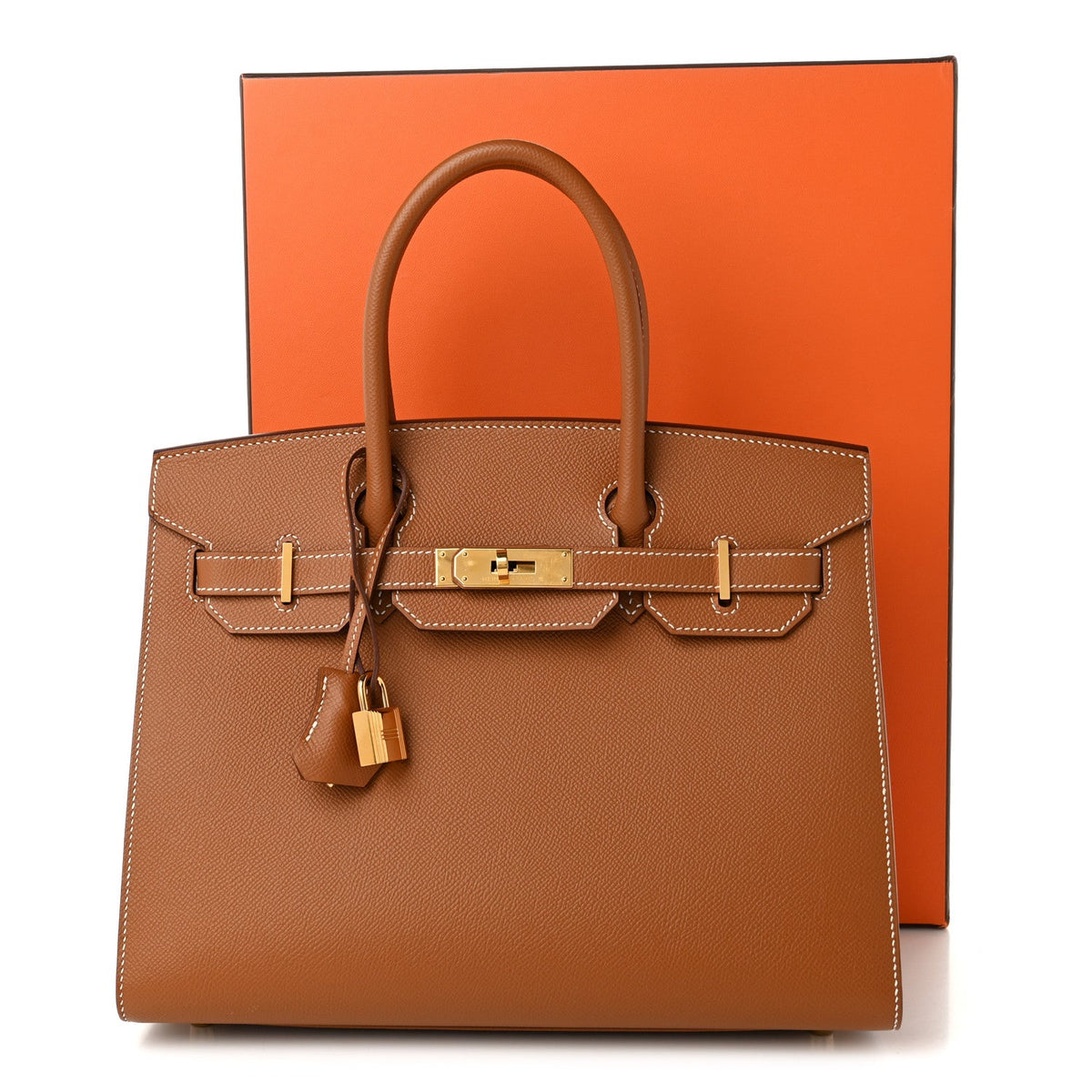 Epsom Birkin Sellier 30 Gold