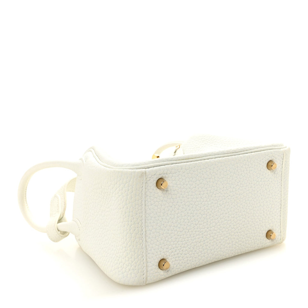 Taurillon Clemence Mini Lindy 20 New White
