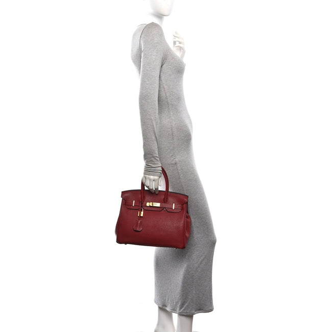Togo Birkin 30 Rouge H Main Image
