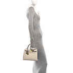 Epsom Bi-Color Horseshoe Kelly Sellier 25 Craie Gris Asphalte