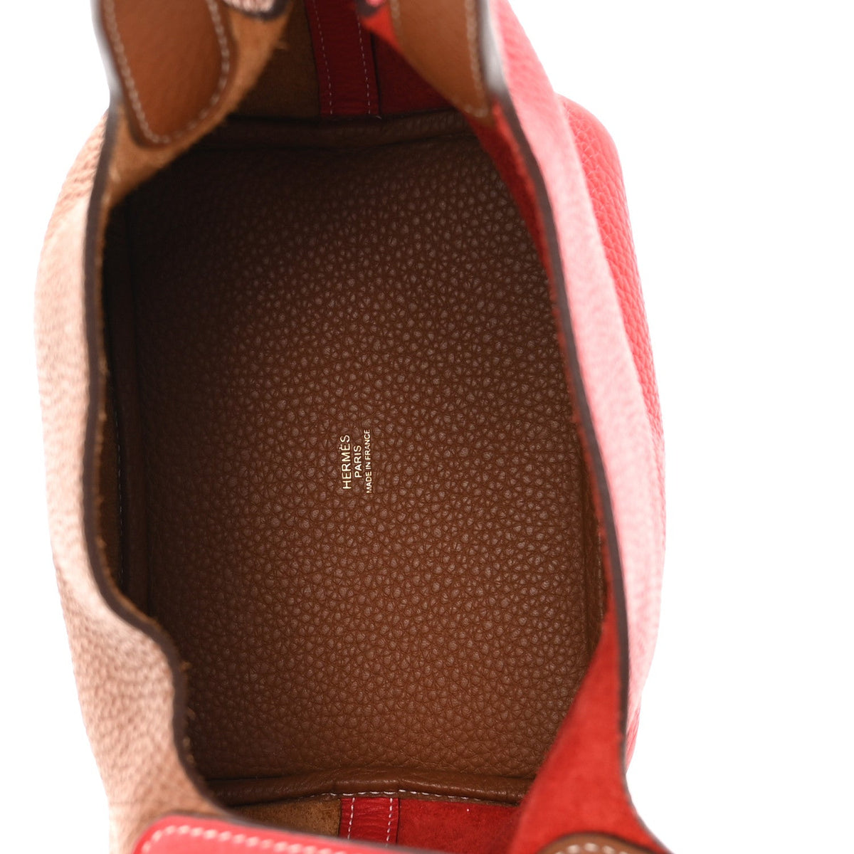 Taurillon Clemence Picotin Lock Picotin 18 PM Rouge De Coeur Gold