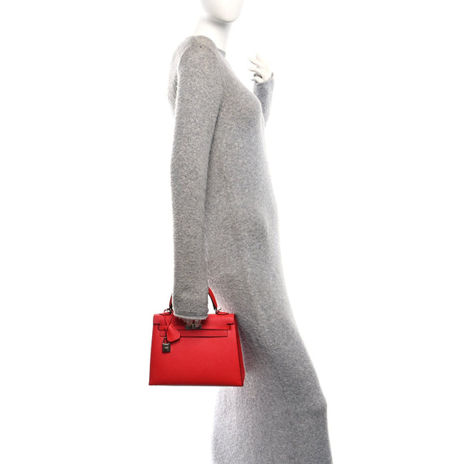 Epsom Kelly Sellier 25 Rouge Casaque Main Image