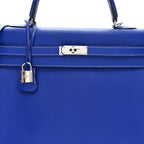 Epsom Kelly Sellier 35 Bleu Electrique