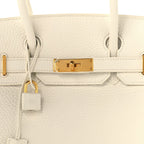 Taurillon Clemence Birkin 30 White