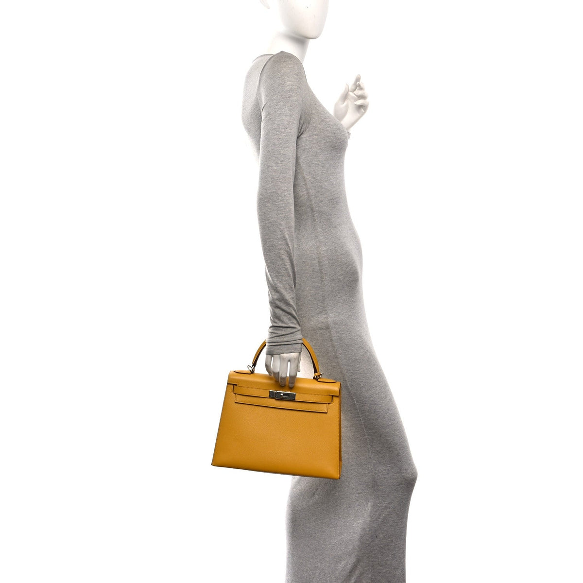 Epsom Kelly Sellier 28 Jaune Ambre