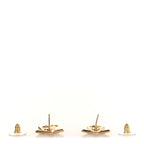 Metal Glitter Sparkle CC Star Drop Earrings Gold Navy Multicolor