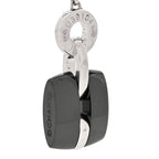 18K White Gold Diamond Ceramic Ultra Drop Earrings Black