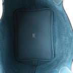 Taurillon Clemence Picotin Lock 18 PM New Blue Jean