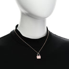 18K Rose Gold Pink Sapphire Constance Amulettes Pendant Necklace